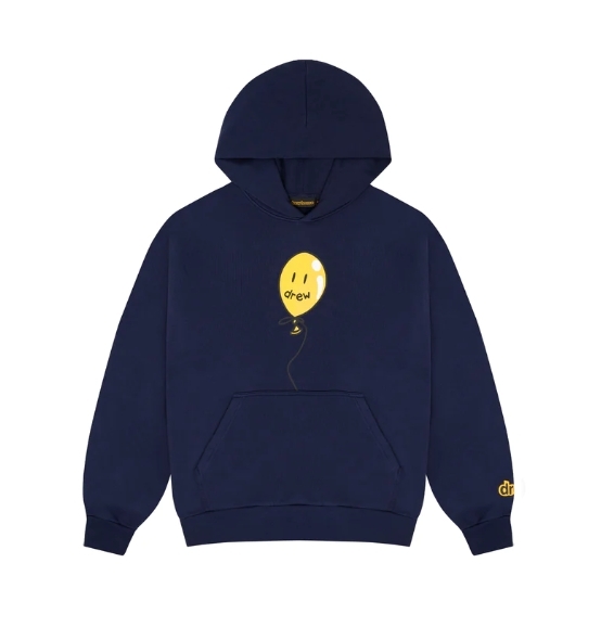 Drew House 限定款 氣球 字體Logo 海軍藍 帽T