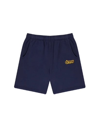 Drew House 字體LOGO 海軍藍 棉短褲