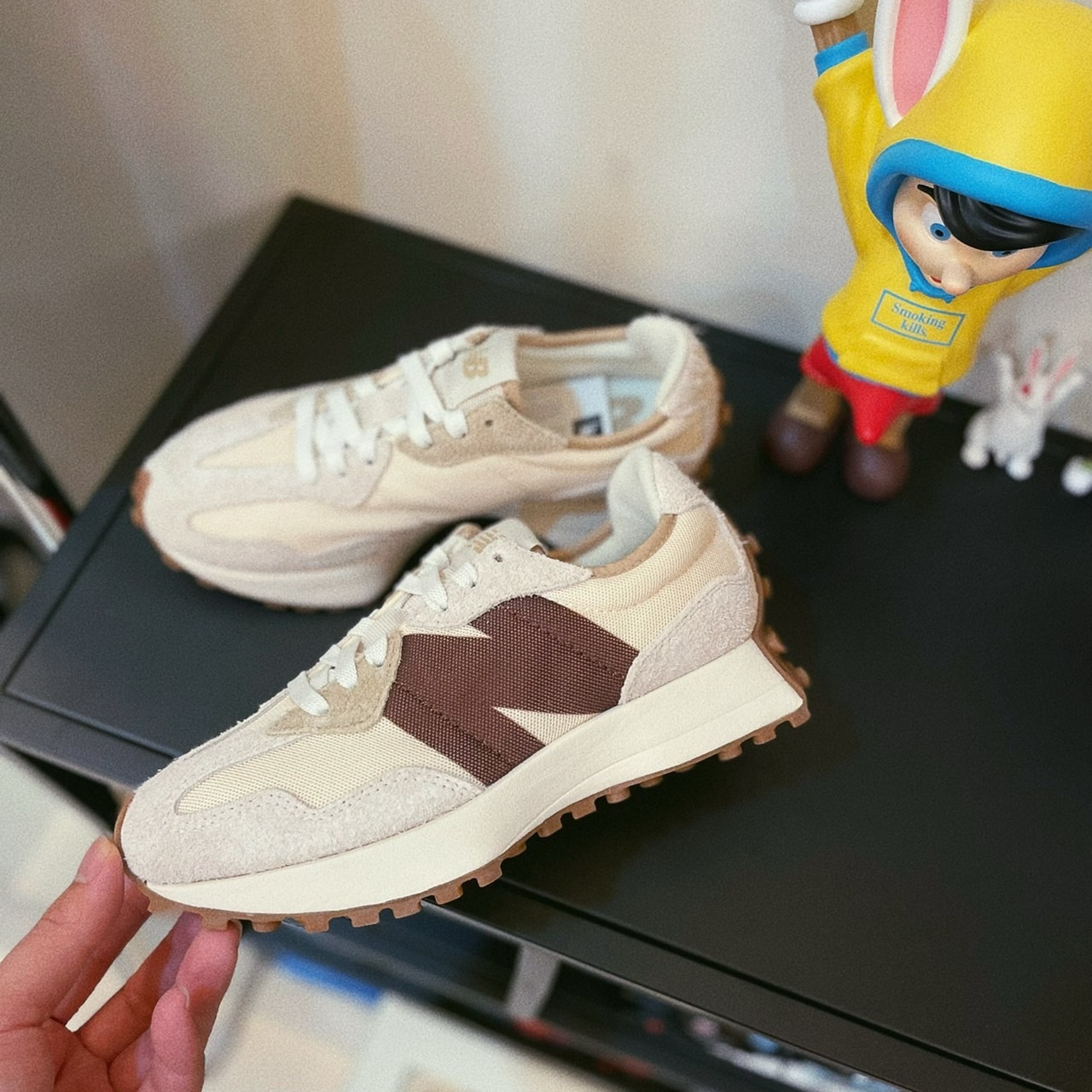 New Balance 327 巧克力燕麥 燕麥奶茶 奶茶色 白色 復古鞋 歐洲限定 MS327ACM