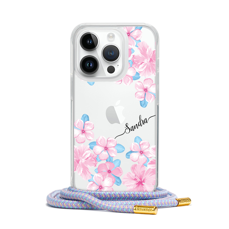 初戀櫻花 - (客製化) iPhone背帶掛繩手機殼
