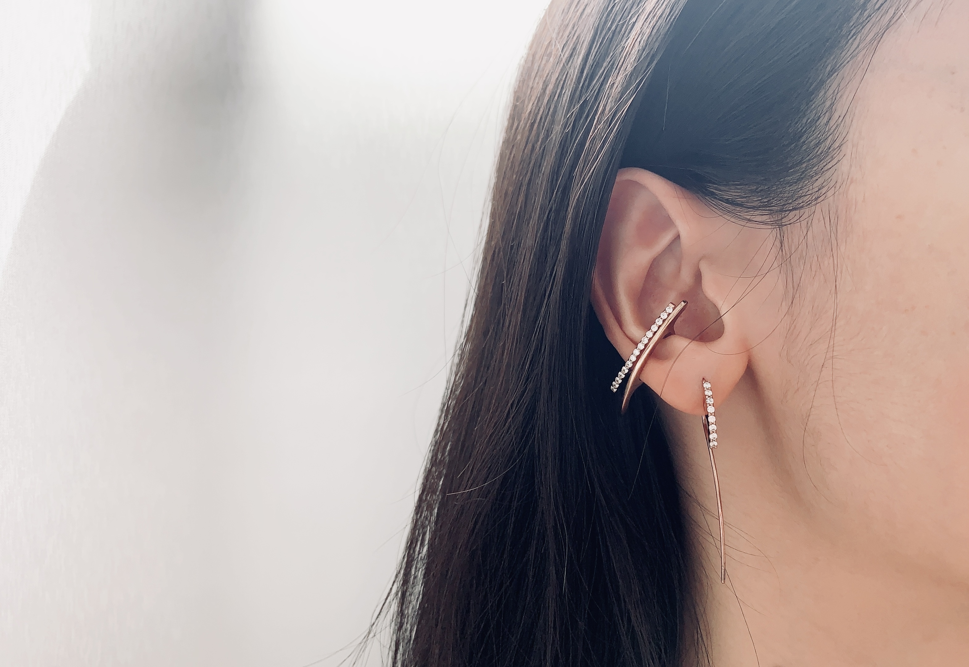 Sparkle linear Ear Cuff