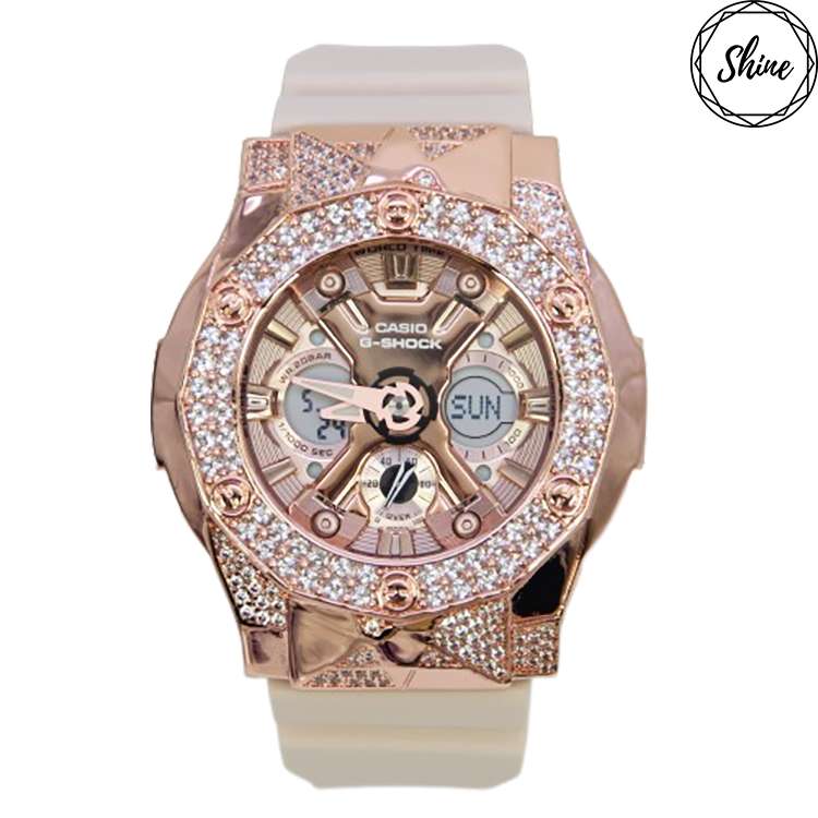 玫瑰金 Mini-G 改裝手錶 GMA-S120MF-4A - 尋星