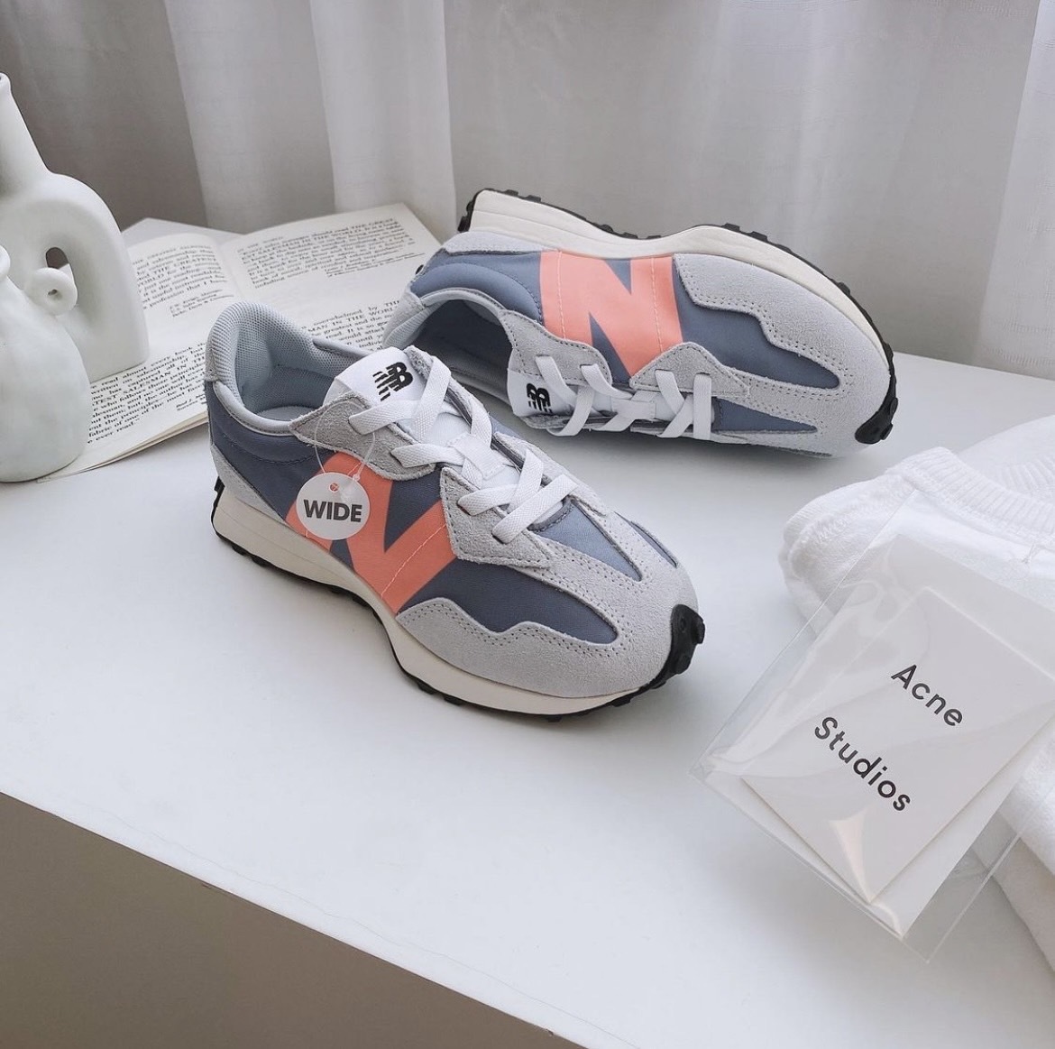 New Balance 327 BABY粉藍 粉色 寶寶藍  復古鞋 GS327FO