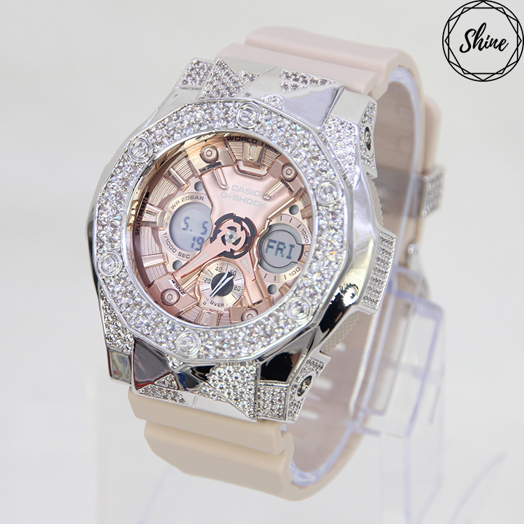 銀色 Mini-G 改裝手錶 GMA-S120MF-4A - 尋星