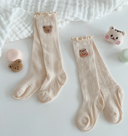 Dot to Dot 果凍人物系列-網狀透氣幼兒中長襪