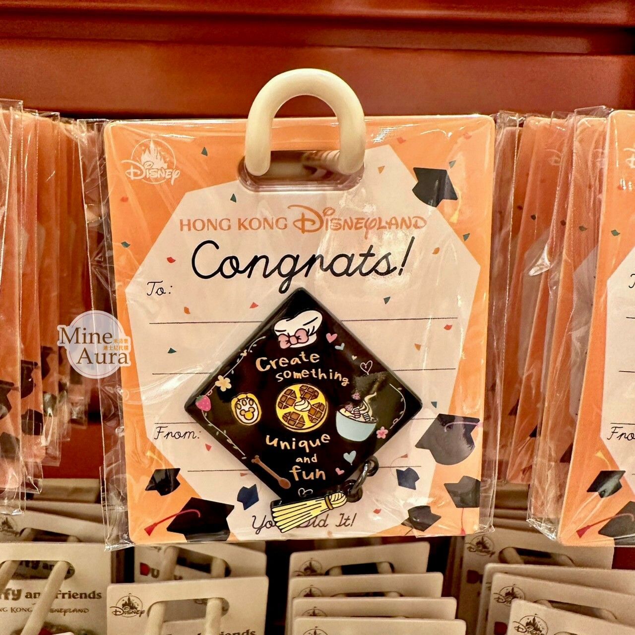 可琦安 餅乾 CookieAnn 畢業 學士帽 造型 徽章 PIN -香港迪士尼樂園