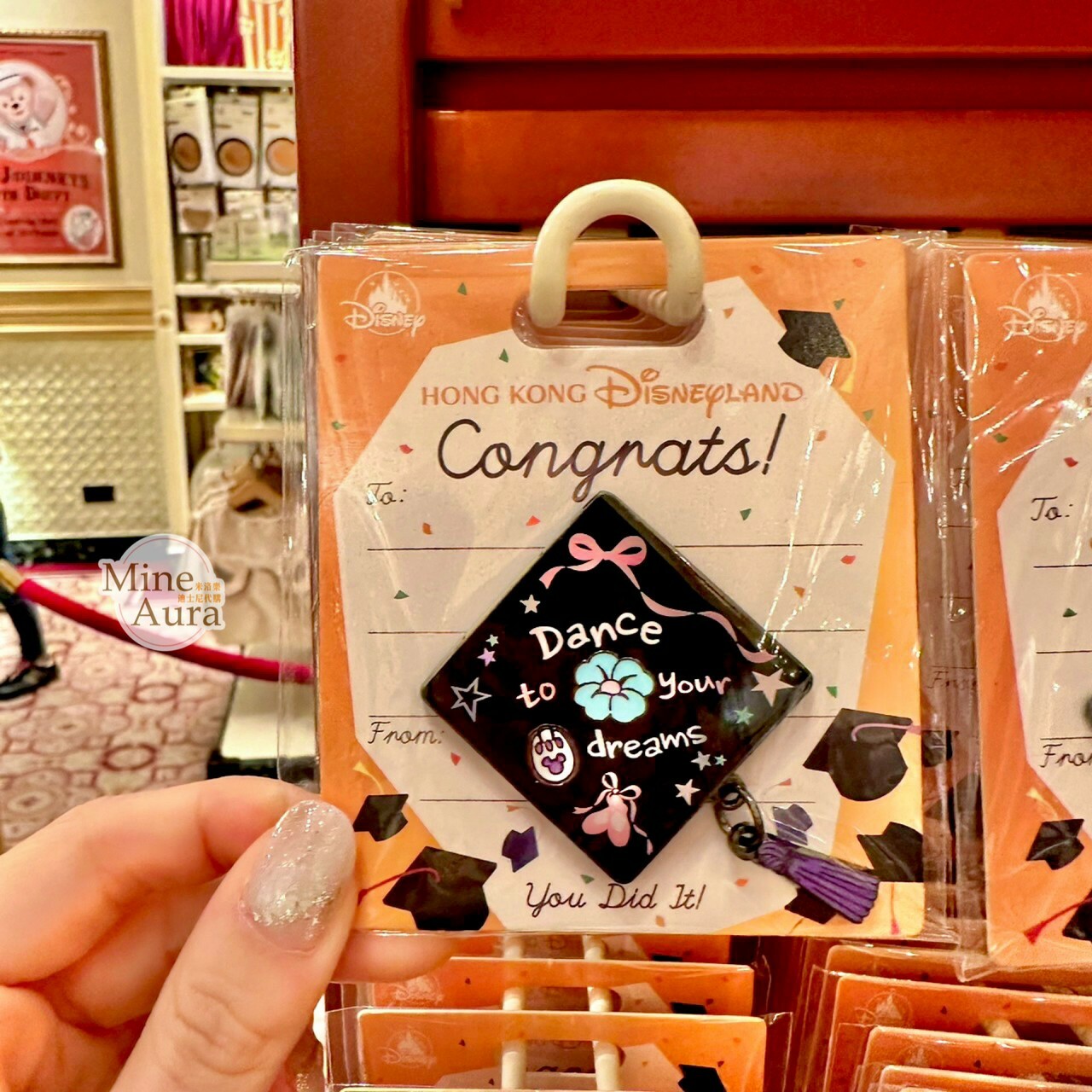 史黛拉露 星黛露 StellaLou 畢業 學士帽 造型 徽章 PIN -香港迪士尼樂園