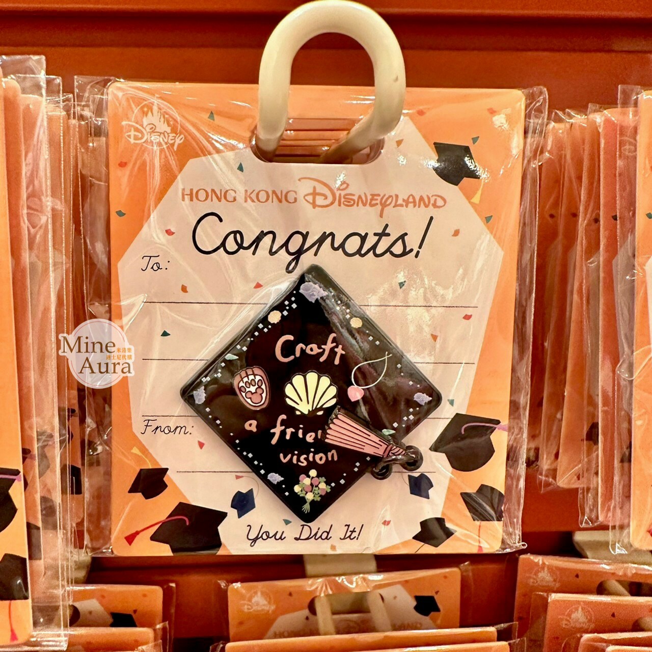 雪莉玫 ShellieMay 畢業 學士帽 造型 徽章 PIN -香港迪士尼樂園