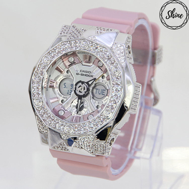 銀色 Mini-G 改裝手錶 GMA-S120NP-4A - 尋星