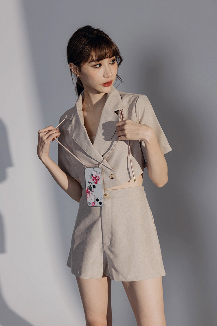 優雅淑女 - (客製化) iPhone背帶掛繩手機殼