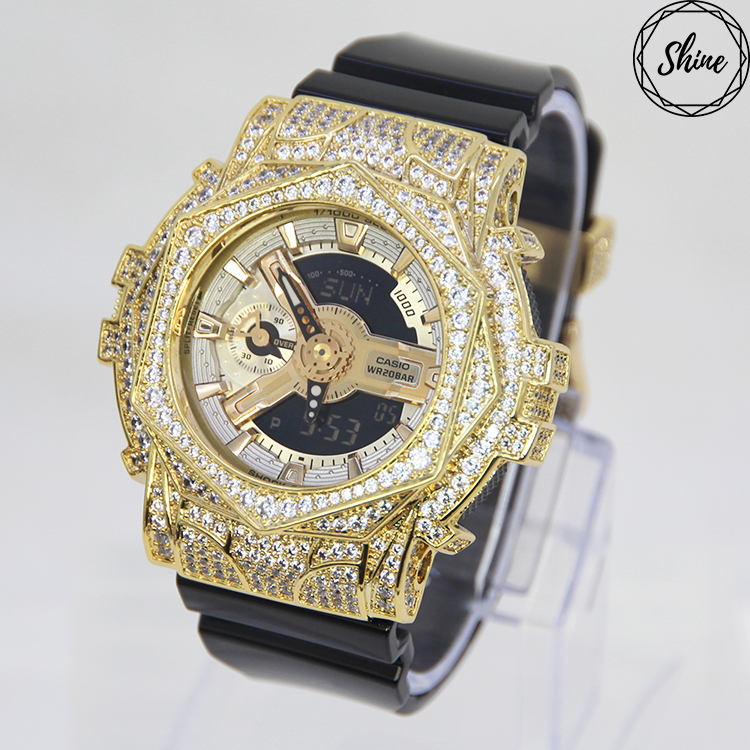 金色 Mini-G 改裝手錶 GMA-S110GB-1A - 玫瑰