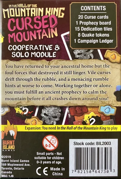 In the Hall of the Mountain King: Cursed Mountain expansion