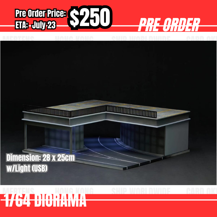 Pre Order-$250 You & Car 1:64 Tunnel Roof Parking [OD20/05]