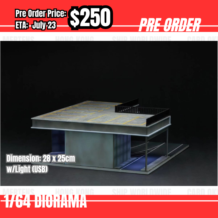 Pre Order-$250 You & Car 1:64 Tunnel Roof Parking [OD20/05]
