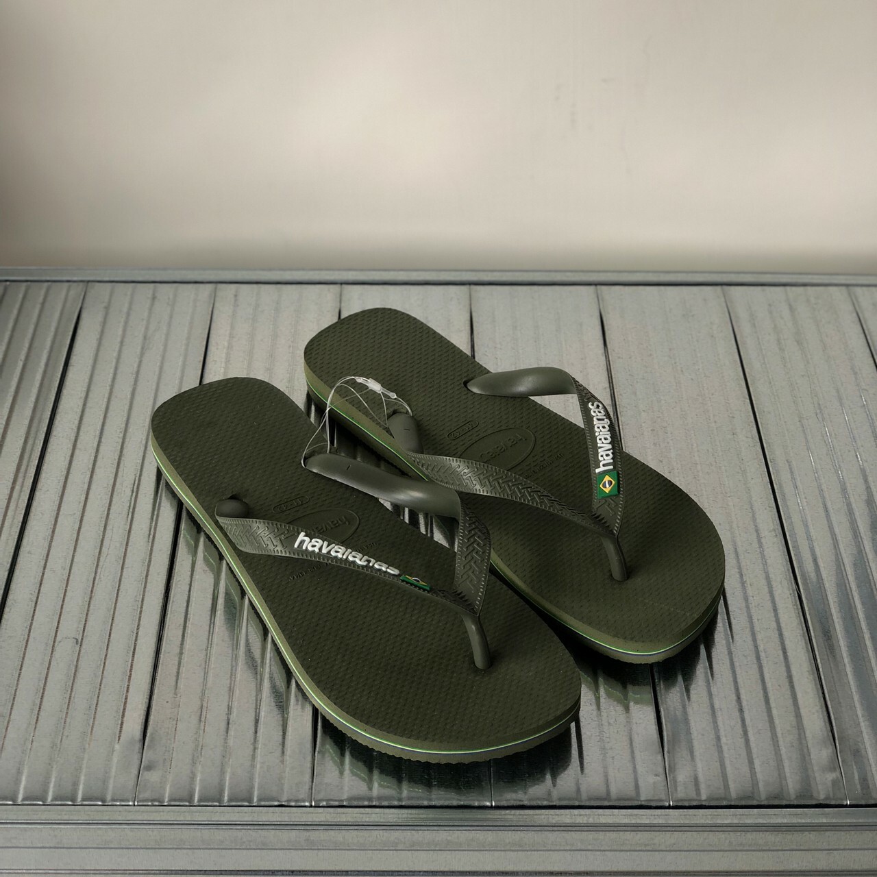 Havaianas 哈瓦仕 巴西國旗 綠 拖鞋 男款 4110850-3058U