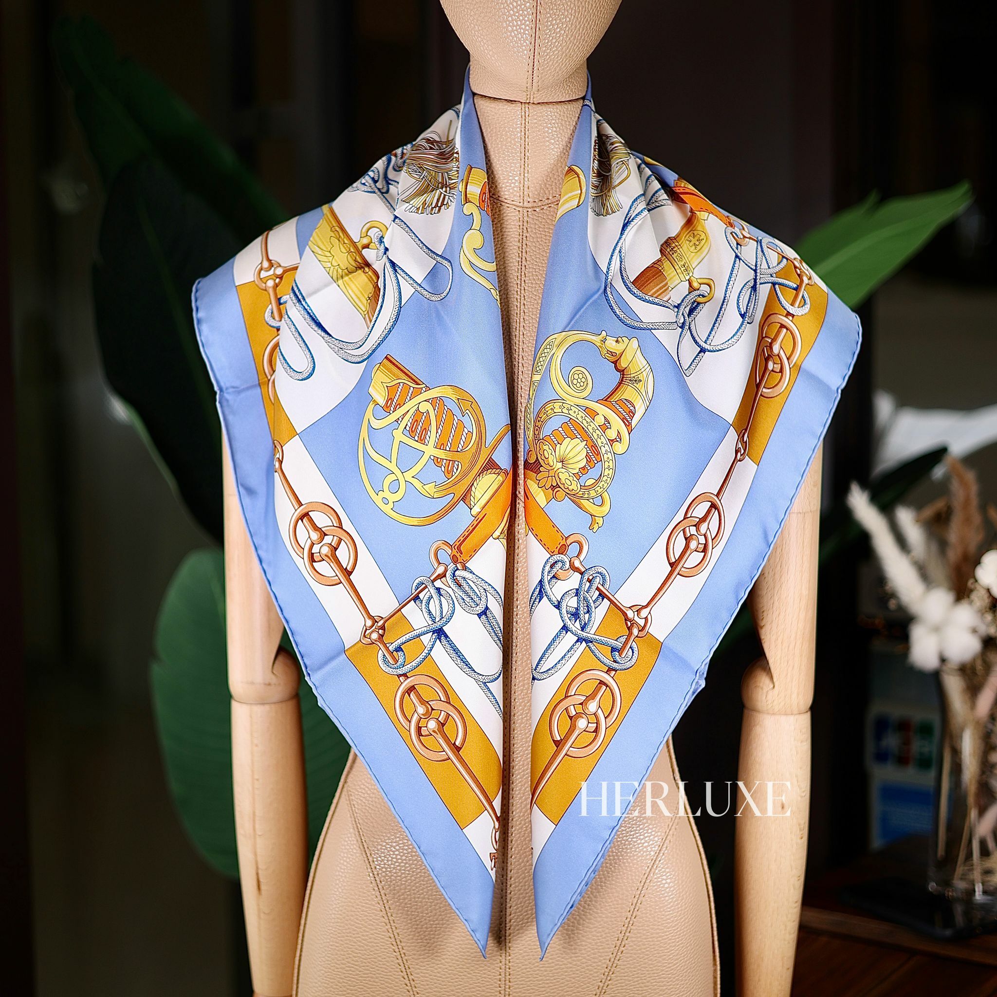 Scarf 100% soie 90 × 90cm