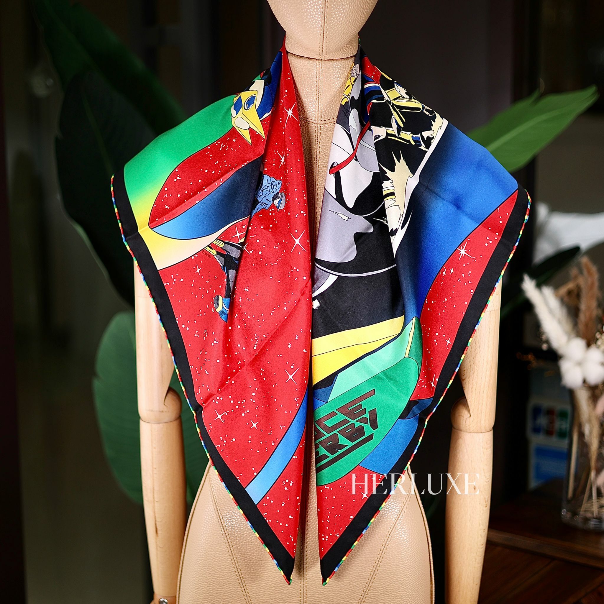 Scarf 100% soie 90 × 90cm