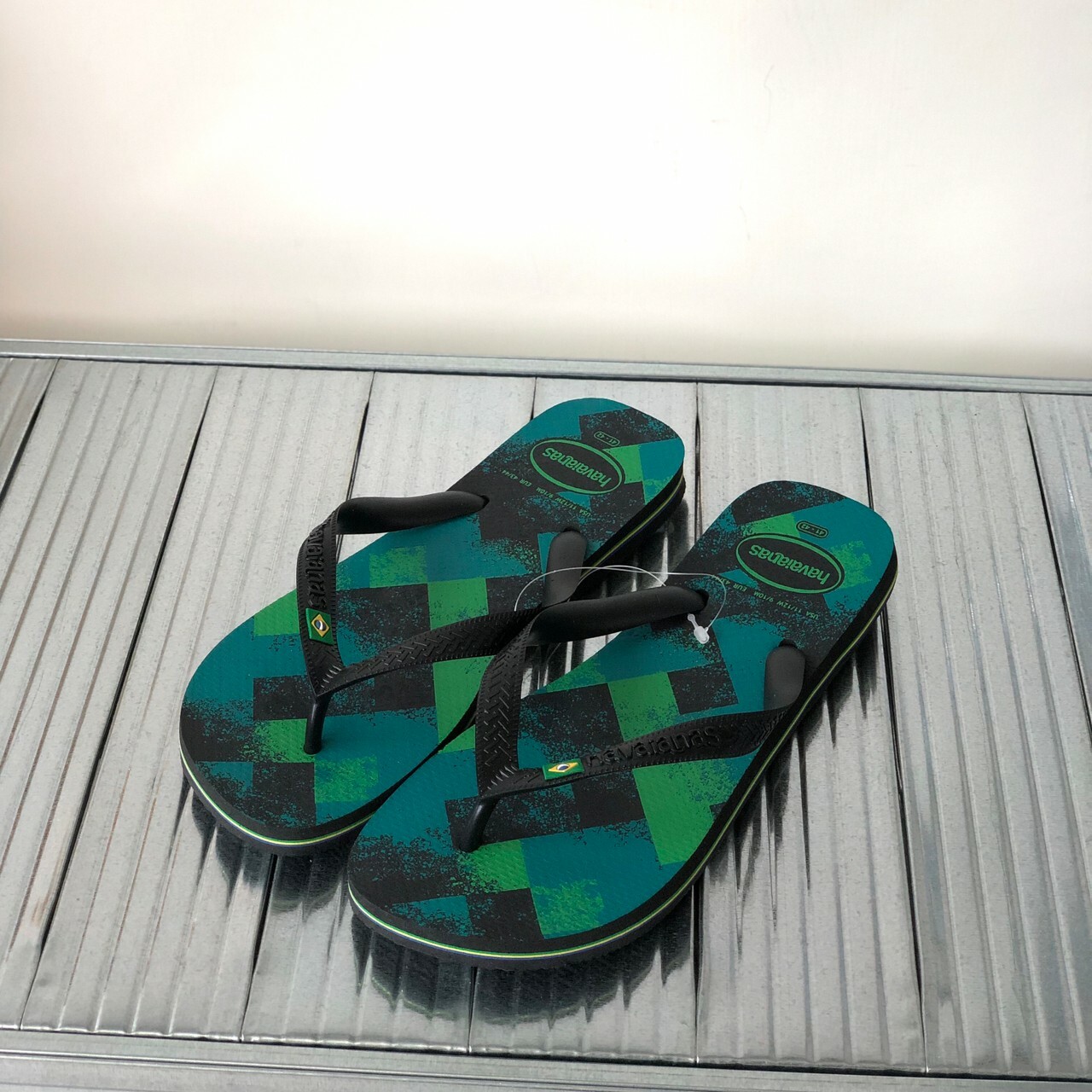 Havaianas 哈瓦仕 黑綠暈染 拖鞋 男款　4145745-7662U