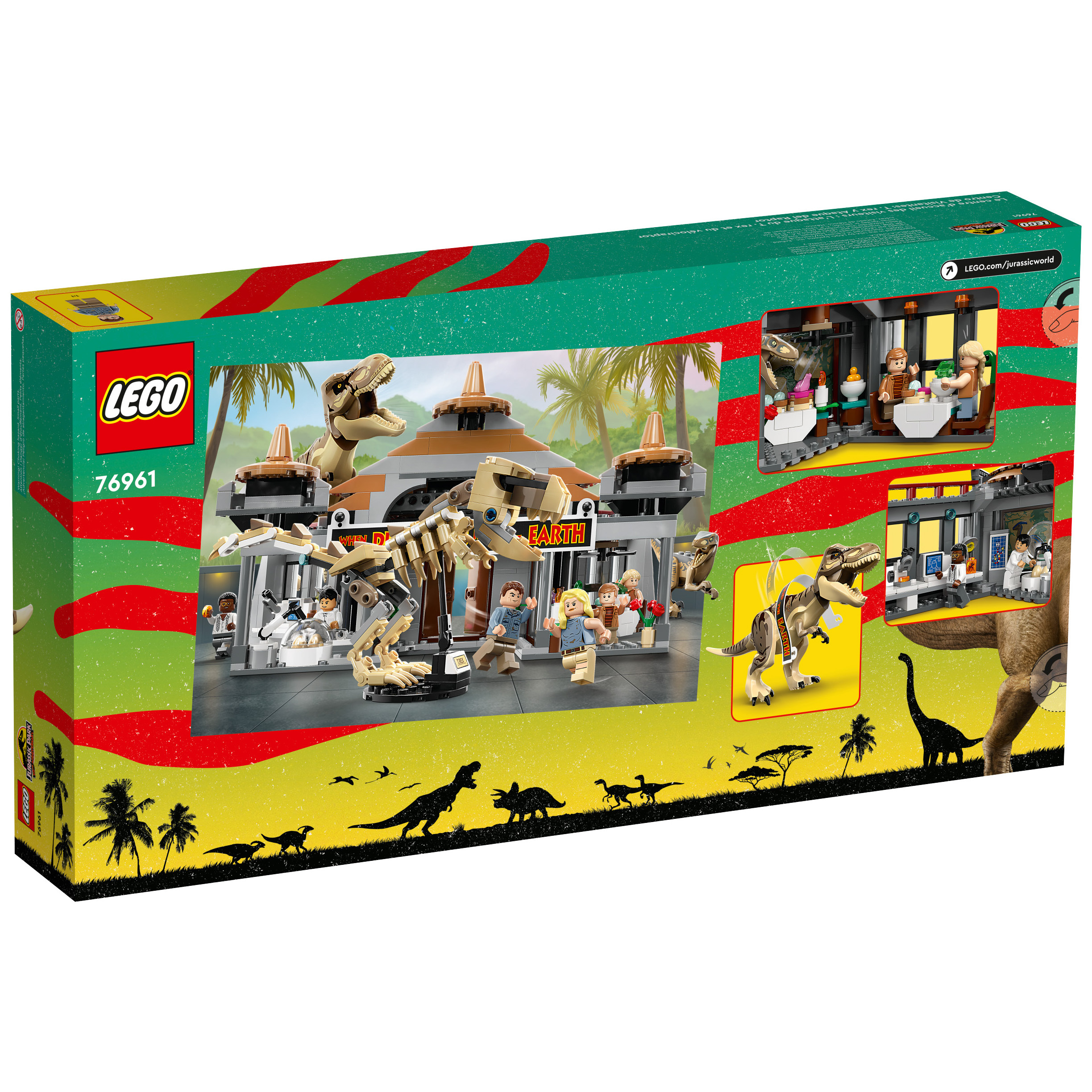 金運 LEGO 76961 遊客中心: 暴龍與迅猛龍突擊侏羅紀世界™系列