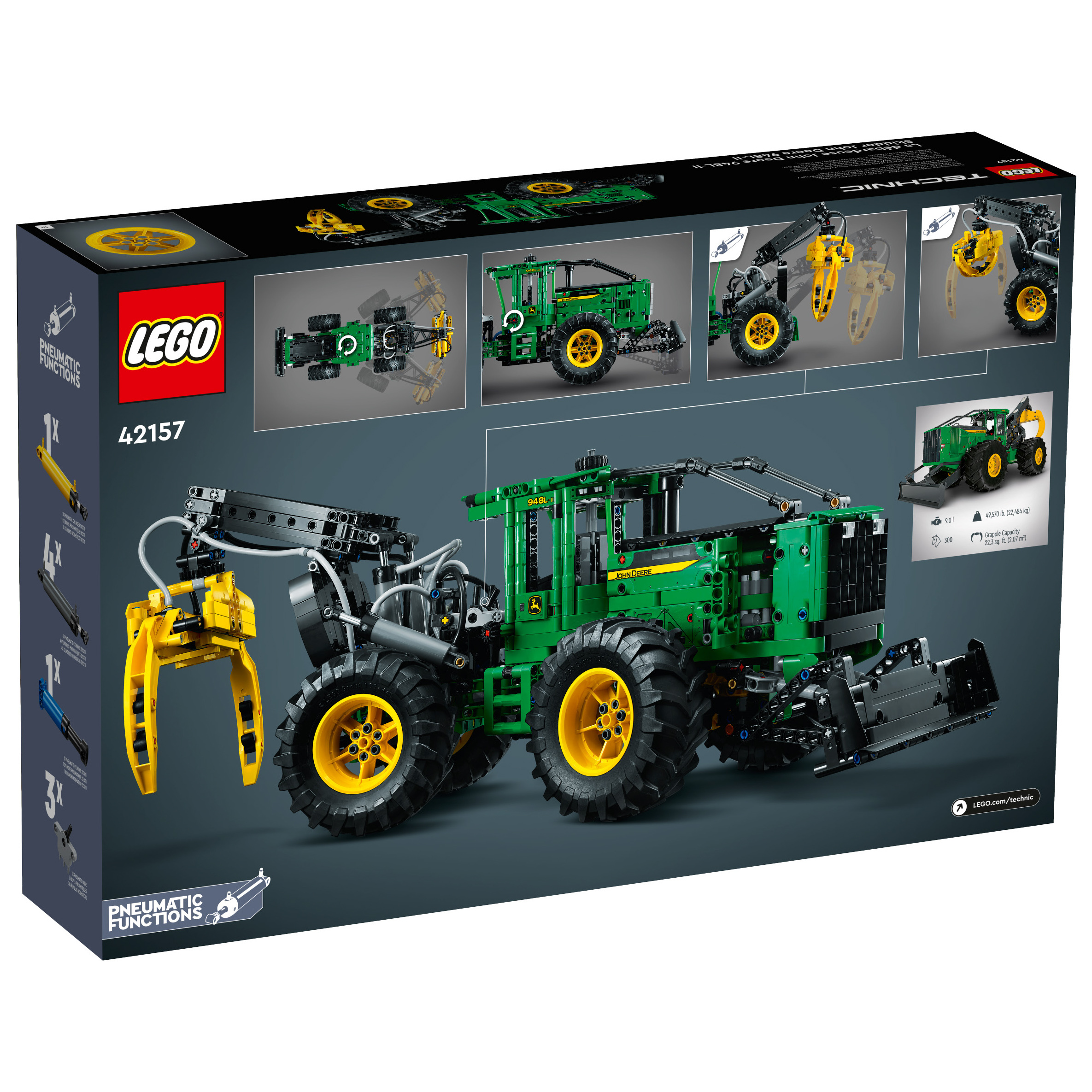 □NXstyle　花壇材　擬木　五連300　×10個 LEGO 42157 John Deere 948L-II 集材機樂高® 科技系列