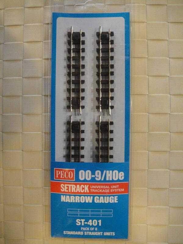 Peco ST-401 OO-9規 Standard Straight Unit 87mm code 80 直軌