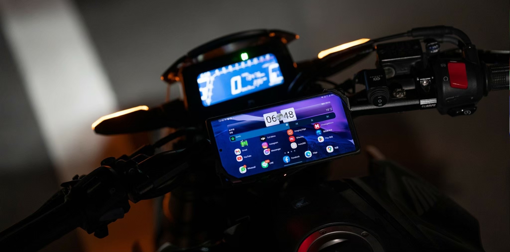 TAKEWAY LA6-PH05-Anvpro 防盜版 三角台 手機架 底座 完整組 手機導航架 雙磁浮