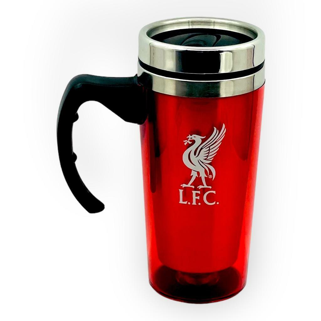 利物浦光紅有柄旅行咖啡杯