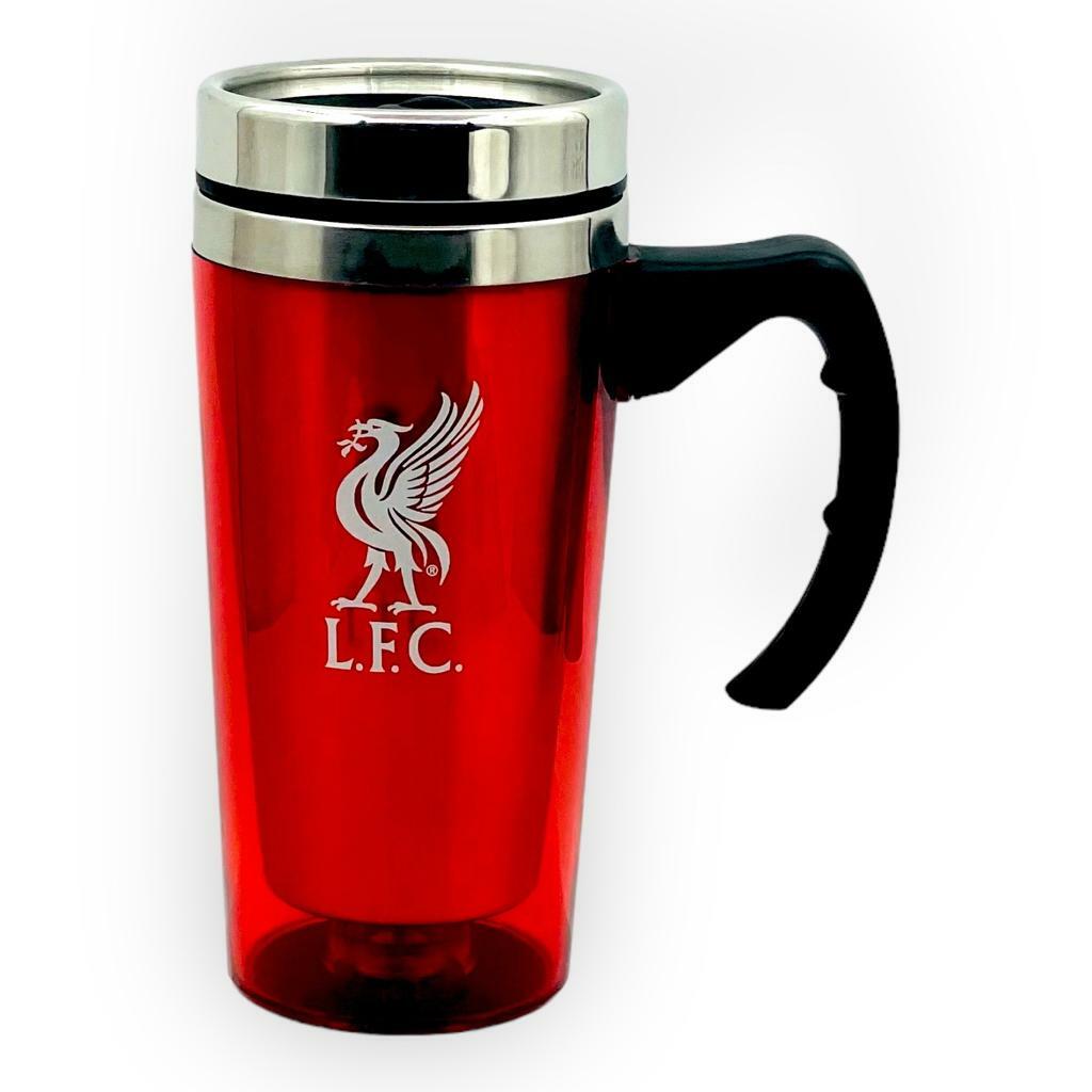 利物浦光紅有柄旅行咖啡杯