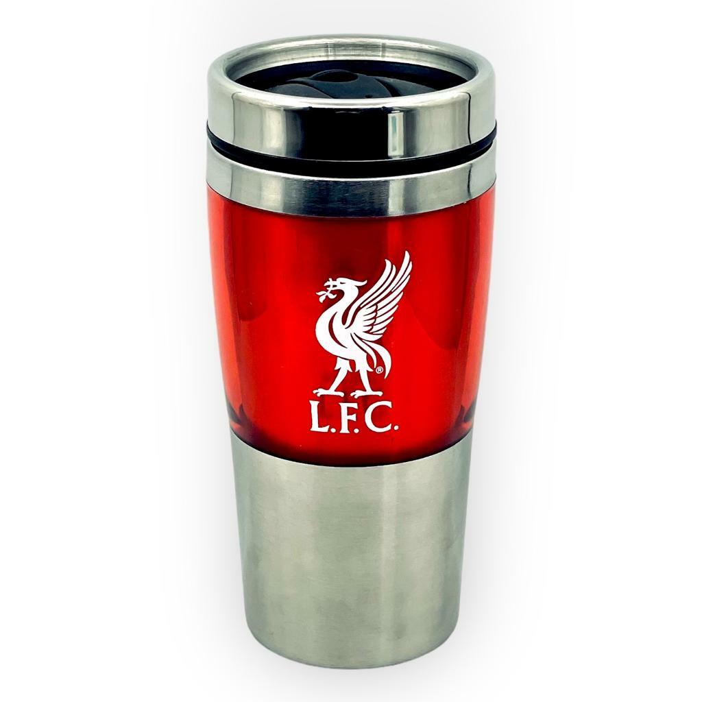 利物浦紅銀金屬無柄會徽咖啡杯