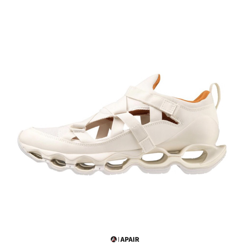 【APAIR】預購 Mizuno Wave Prophecy Strap 米白 解構簍空 D1GA225102