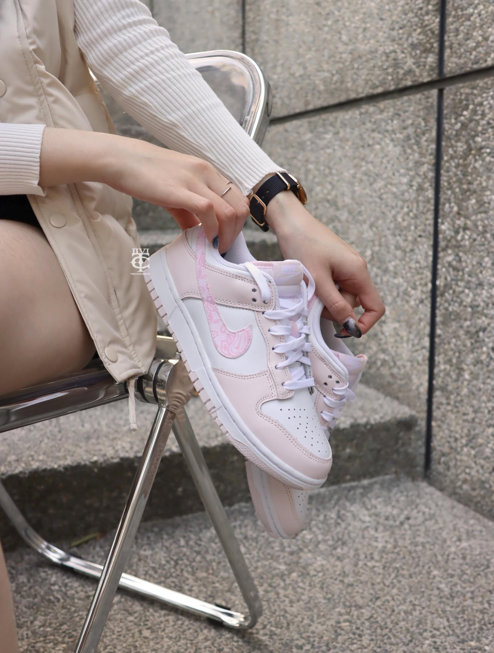 Nike Dunk Low Paisley 櫻花粉 變形蟲 腰果花 白粉 FD1449100