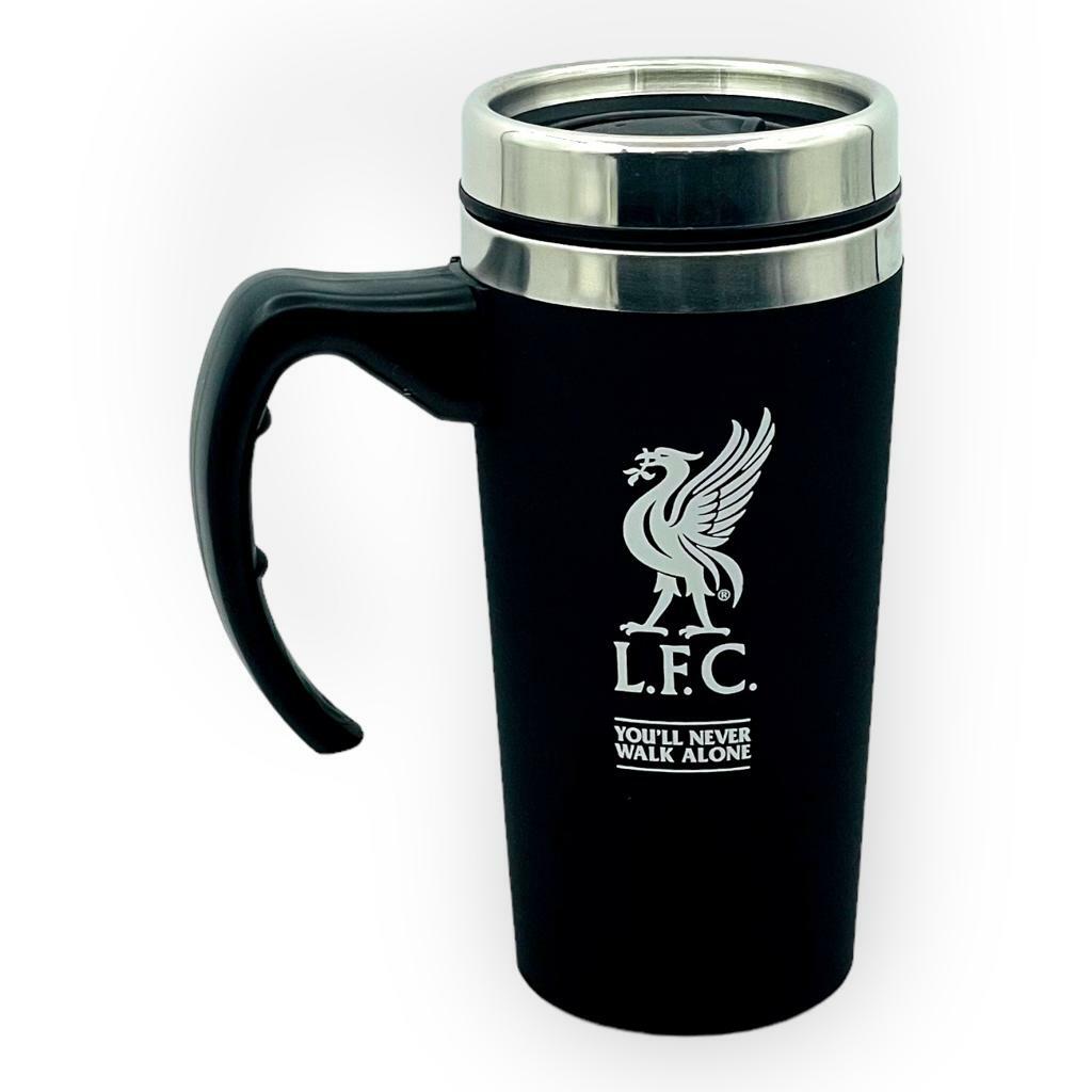 利物浦黑色有柄旅行咖啡杯