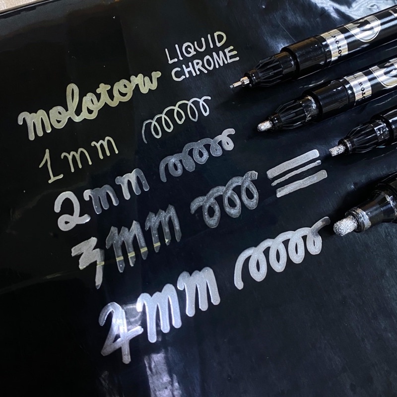德國 MOLOTOW LIQUID CHROM 金屬亮鉻鏡面筆
