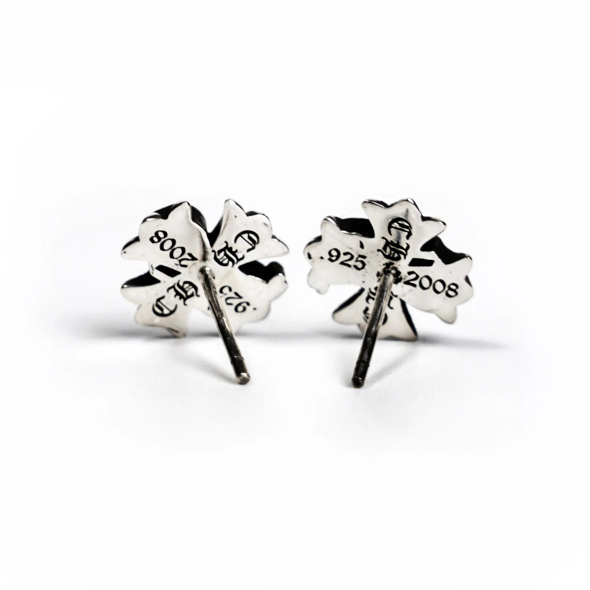 Chrome Hearts Logo Plus Stud Earrings