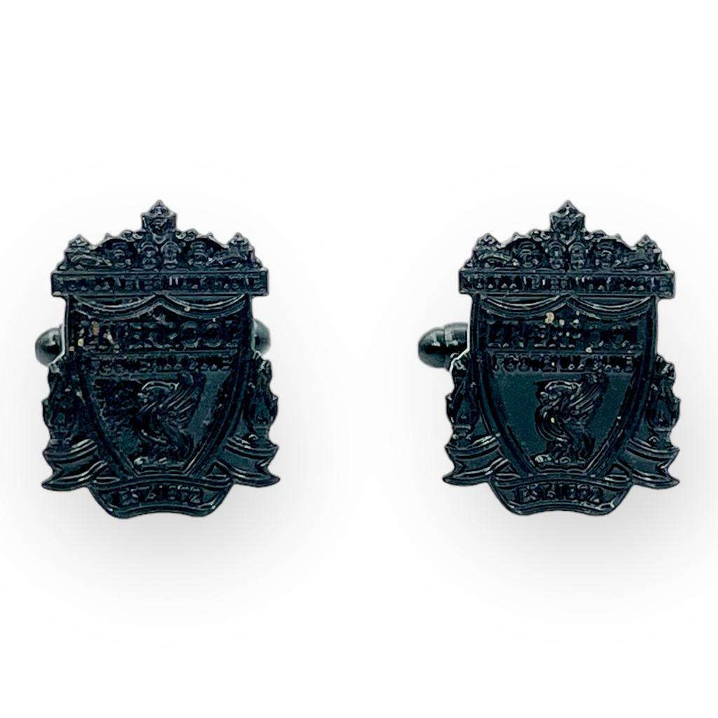 利物浦黑鋼色傳統會徽袖口扣