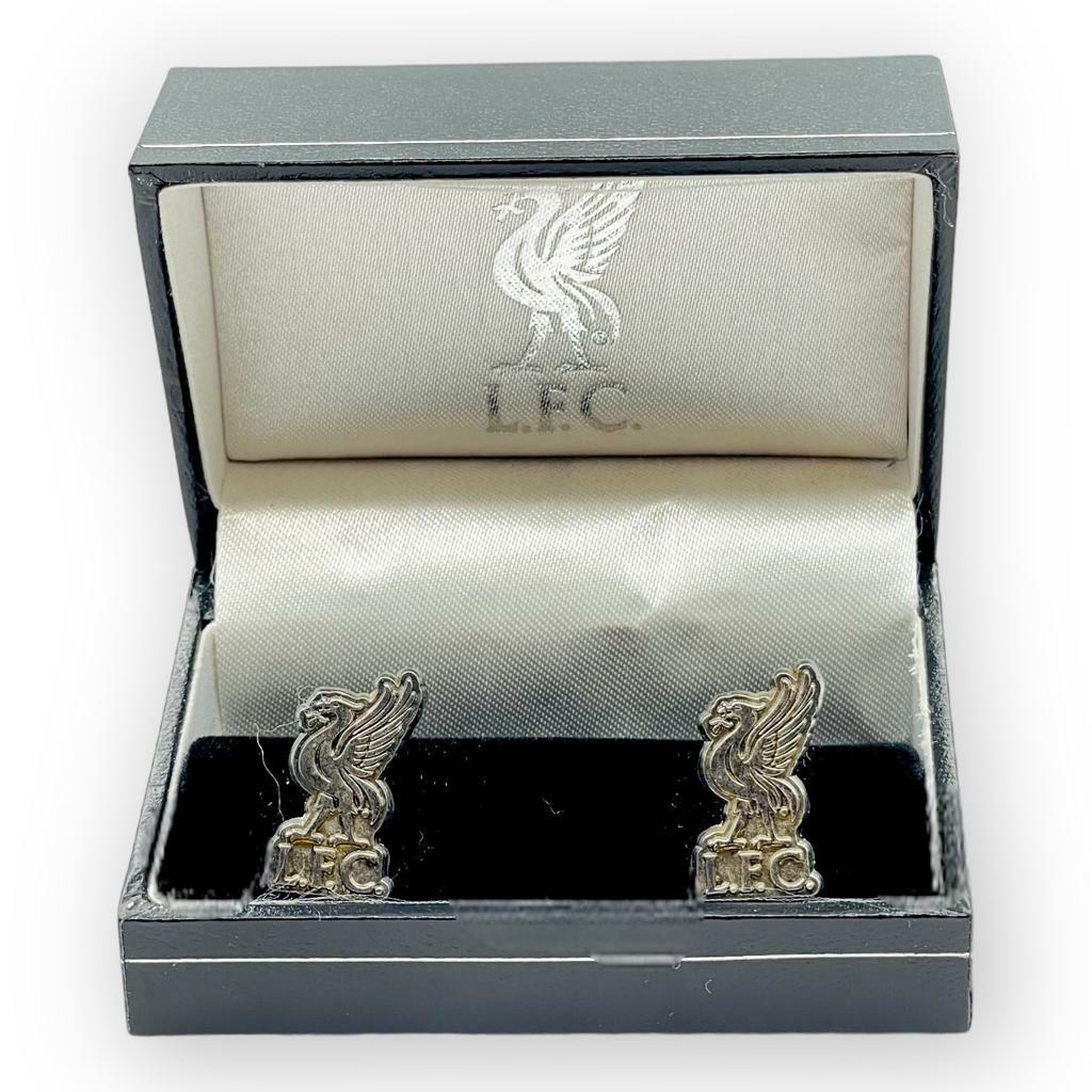 利物浦純銀色LFC會徽袖口扣