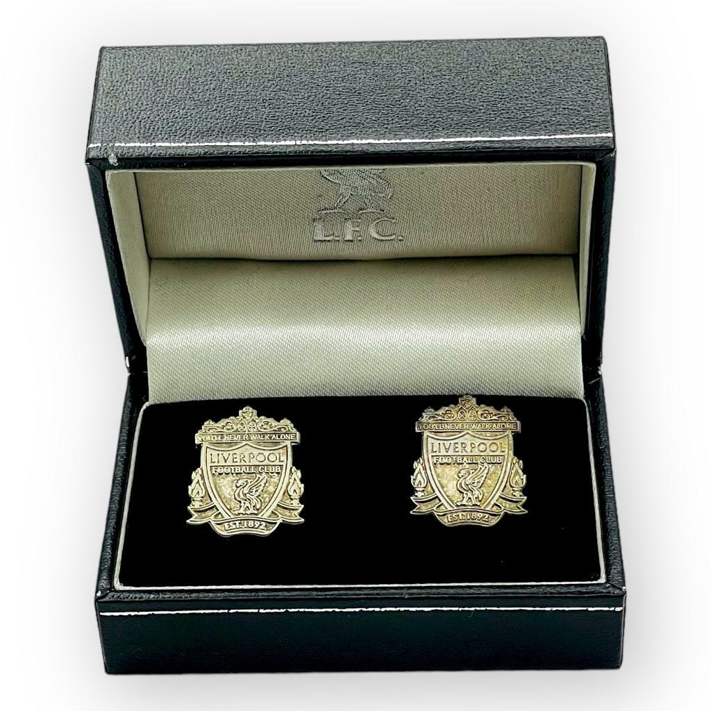 利物浦純銀色傳統會徽袖口扣