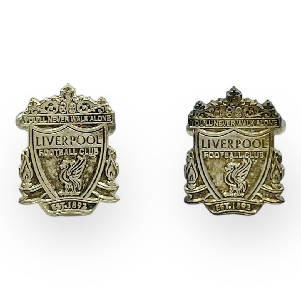 利物浦純銀色傳統會徽袖口扣