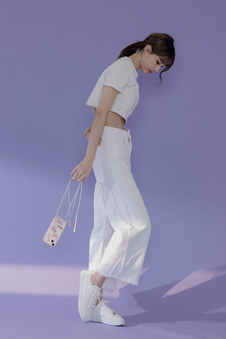 粉紅皮豹 - (客製化) iPhone透明掛繩手機殼