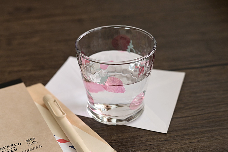 ADERIA 石塚硝子 草莓玻璃杯