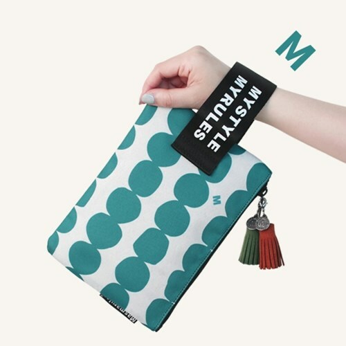 [GBCL] 腕帶袋 淺綠色圓點