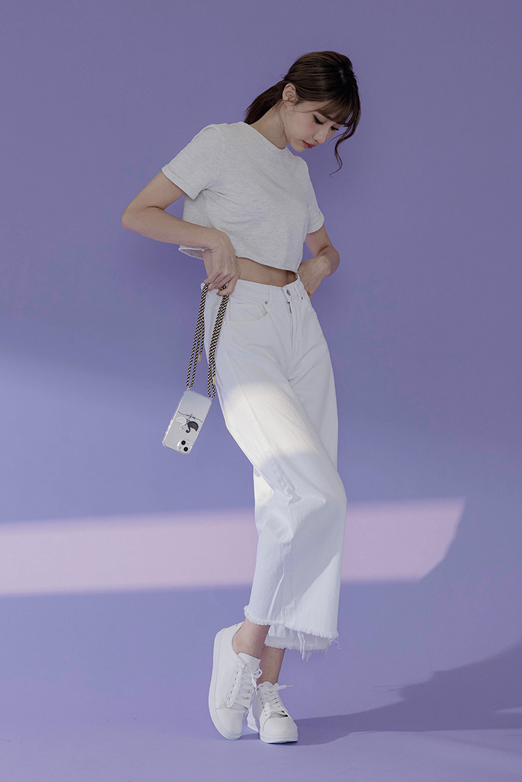 黑白天鵝 - (客製化) iPhone透明掛繩手機殼