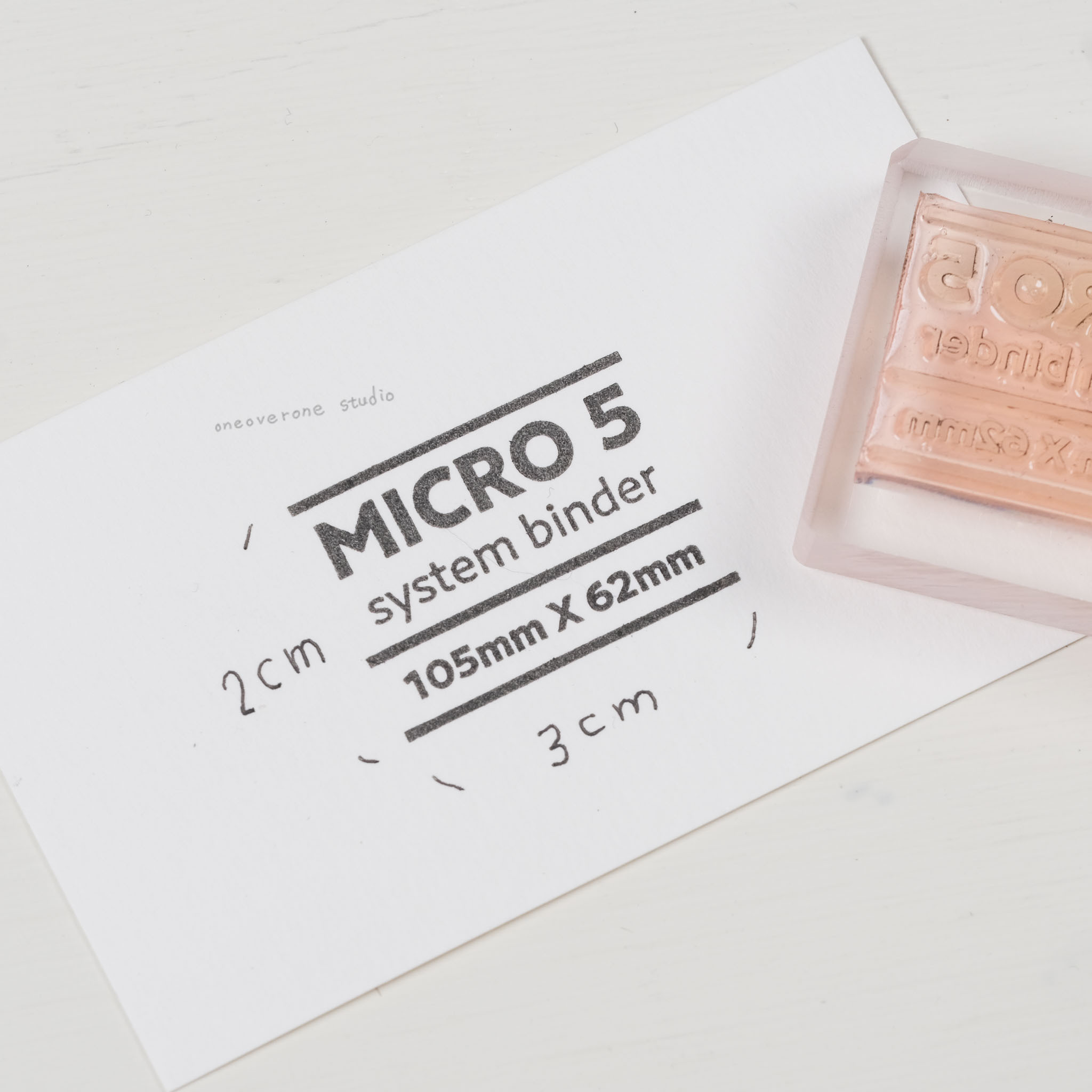 M5尺寸 標籤 膠版印章｜一分之一工作室 臺灣