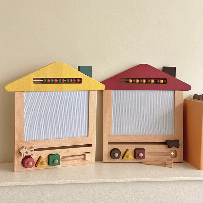 復古木質塗鴉磁性畫板