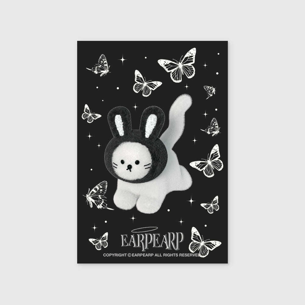 (現貨) EARP EARP - FAKE BLACK RABBIT CHICHI-BLACK POSTCARD