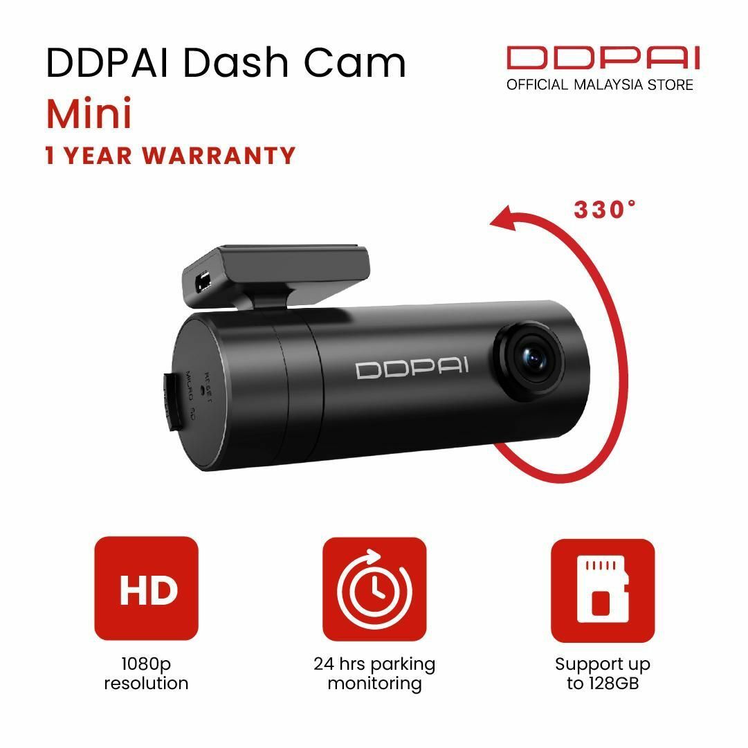 DDPAI-MINI可旋轉鏡頭⾏⾞紀錄儀