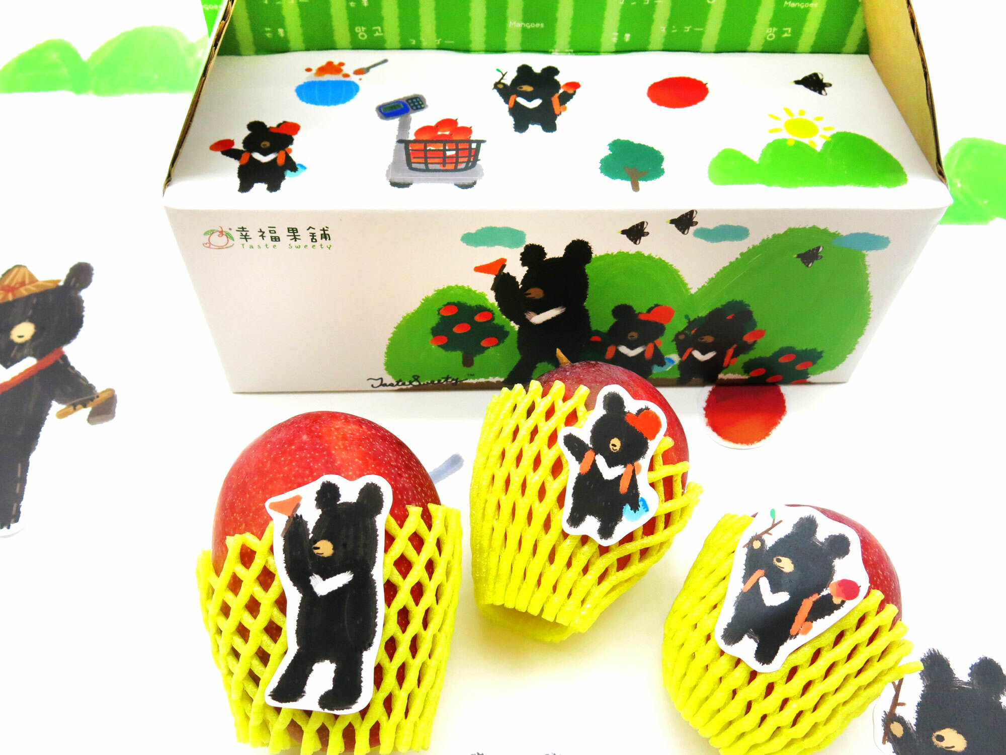 山林遠足熊枋山愛文芒果禮盒特級9粒5台斤裝(8-9台兩/粒)