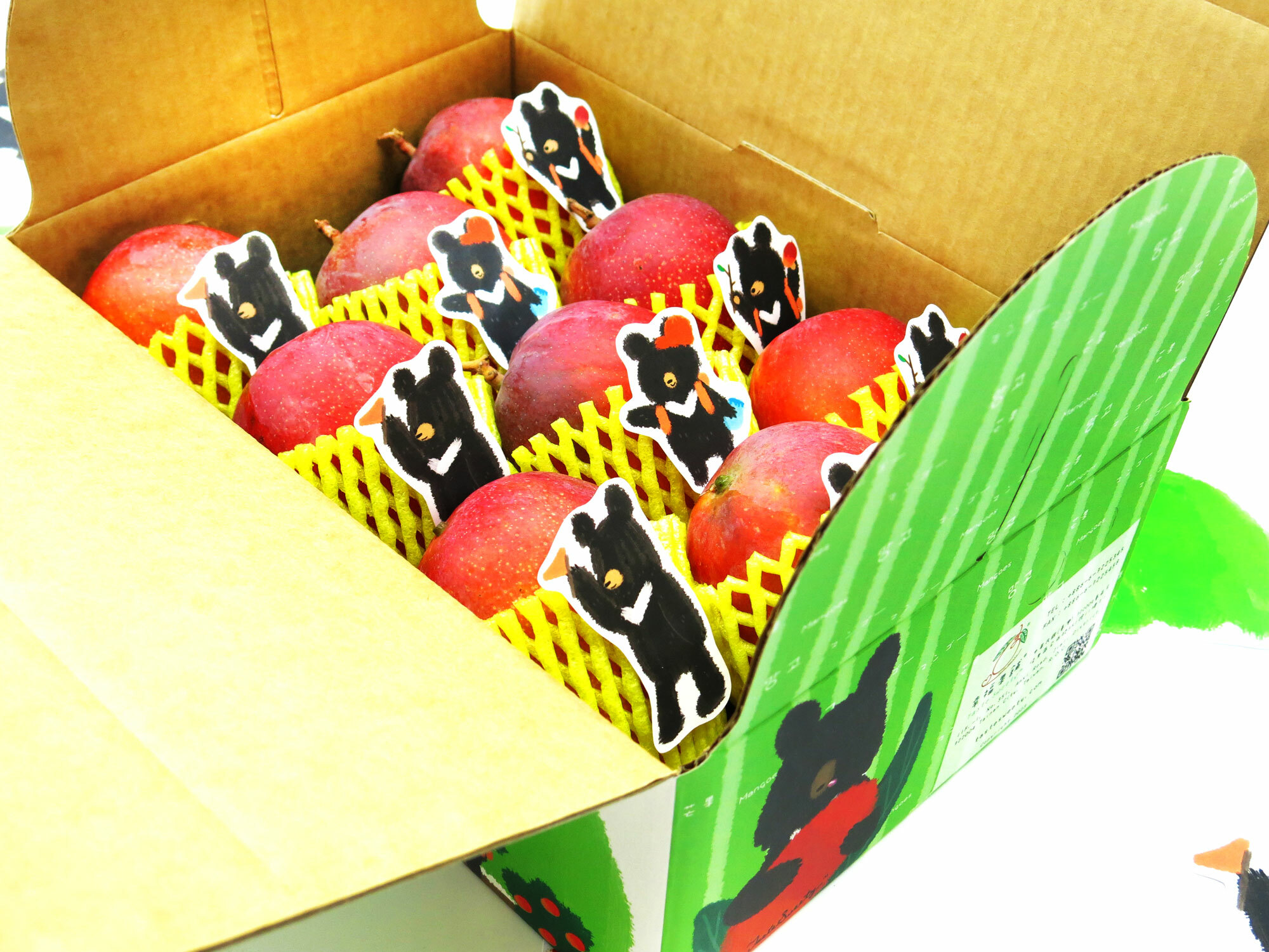 山林遠足熊枋山愛文芒果禮盒特級8粒5台斤裝(10-11台兩/粒)