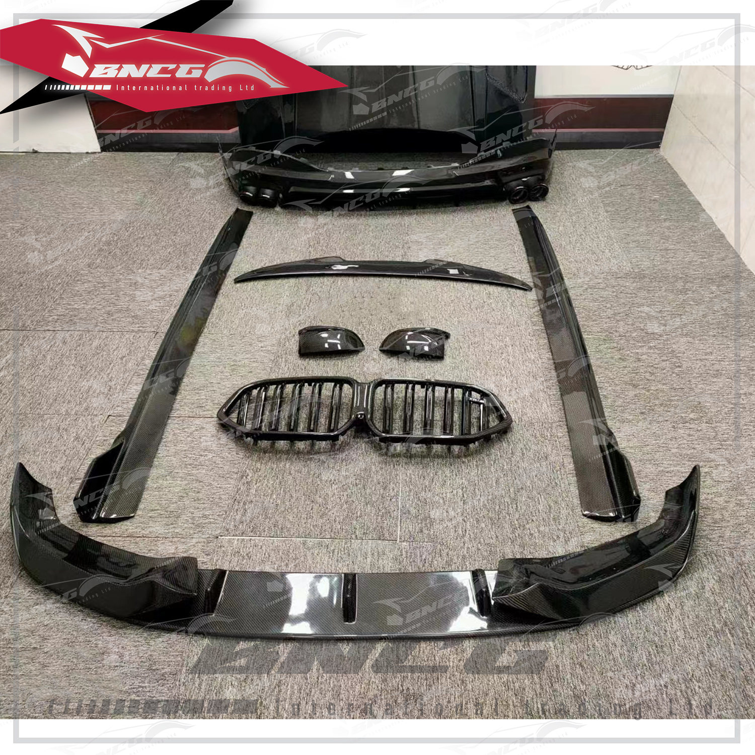 寶馬 BMW G06 X6 19-21年式 改裝 卡夢 碳纖維 AC款 前導流 側裙 後導流 尾翼 水箱罩 後照鏡殼