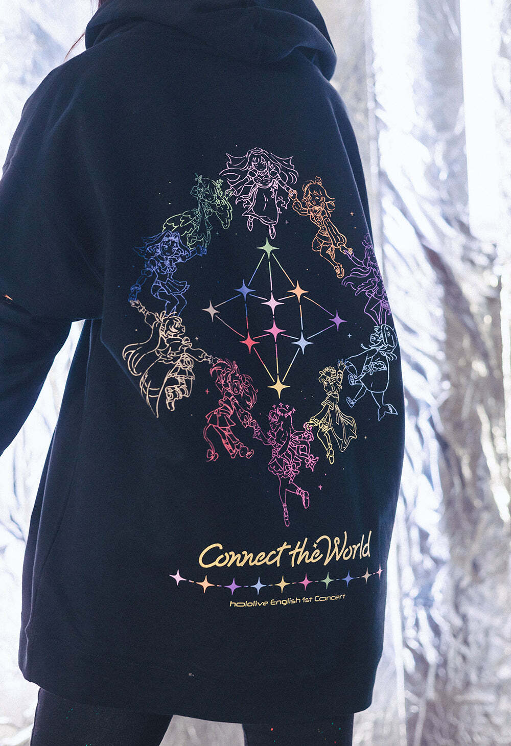 「再販」「官方代購」OMOCAT x hololive English 1st Concert -Connect the World #1 衛衣